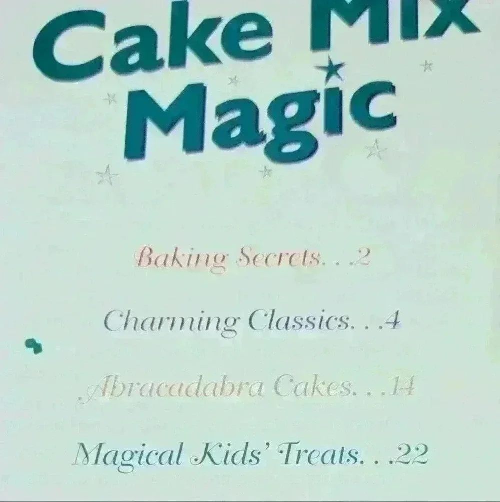 Cook books recipe cake inch