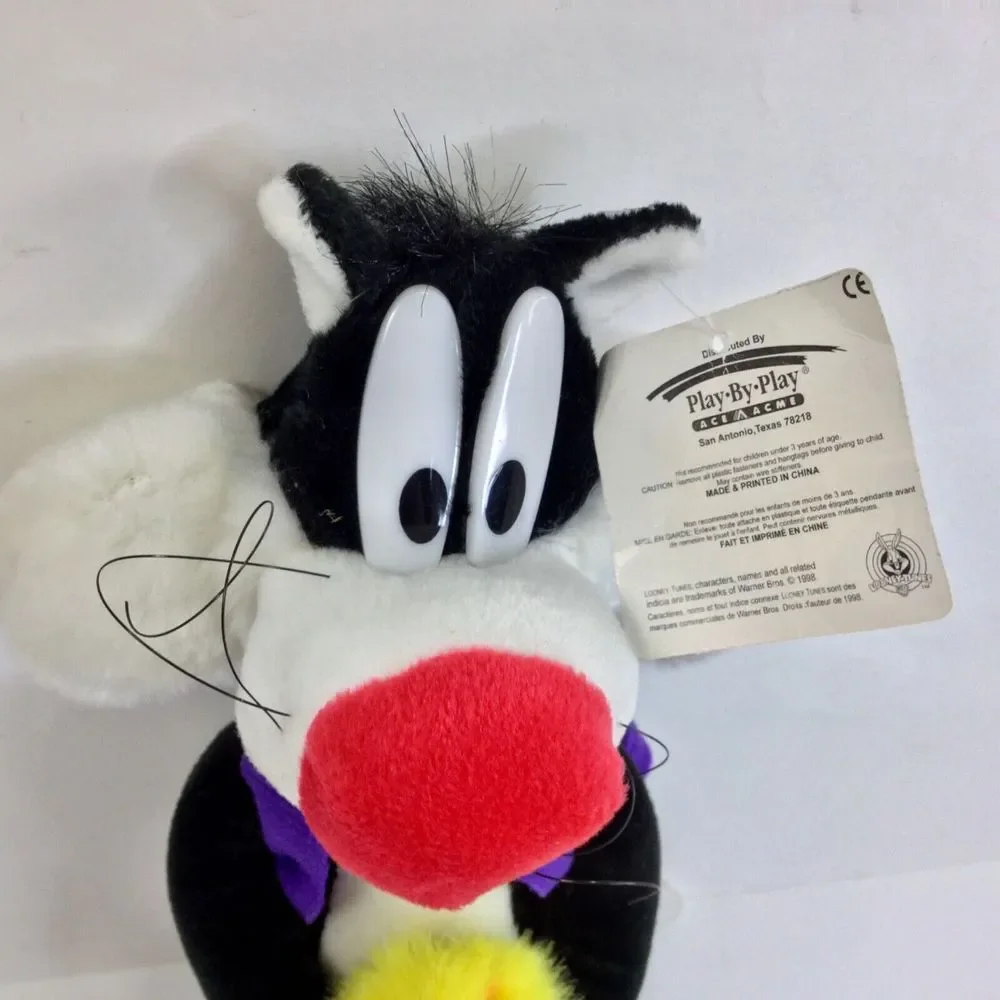Looney‎ Tunes Sylvester Plush Toys ACE Play By Play Toys 1998 12