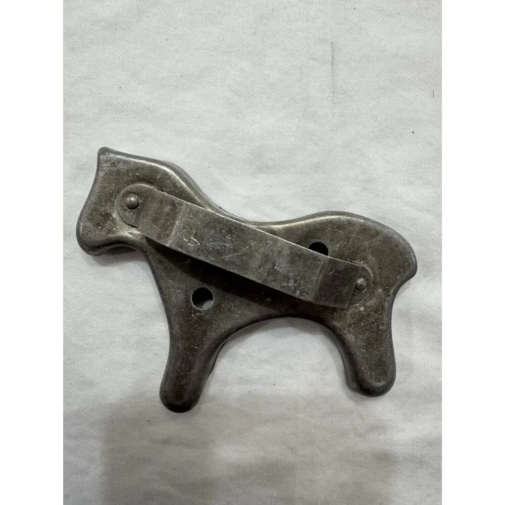 Vintage Silver Tin Cookie Cutters Animals