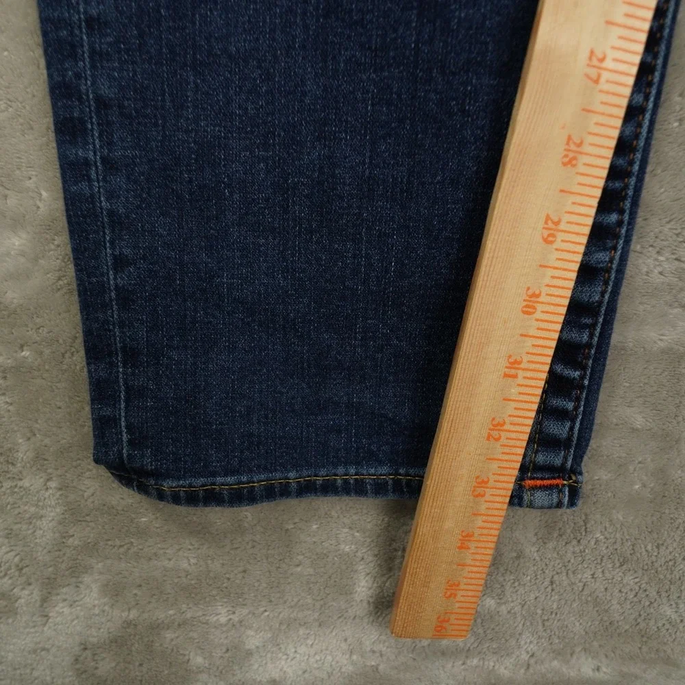 True Religion Geno Relaxed Slim Fit Jeans Men's 46 Blue Dark Wash No Flap