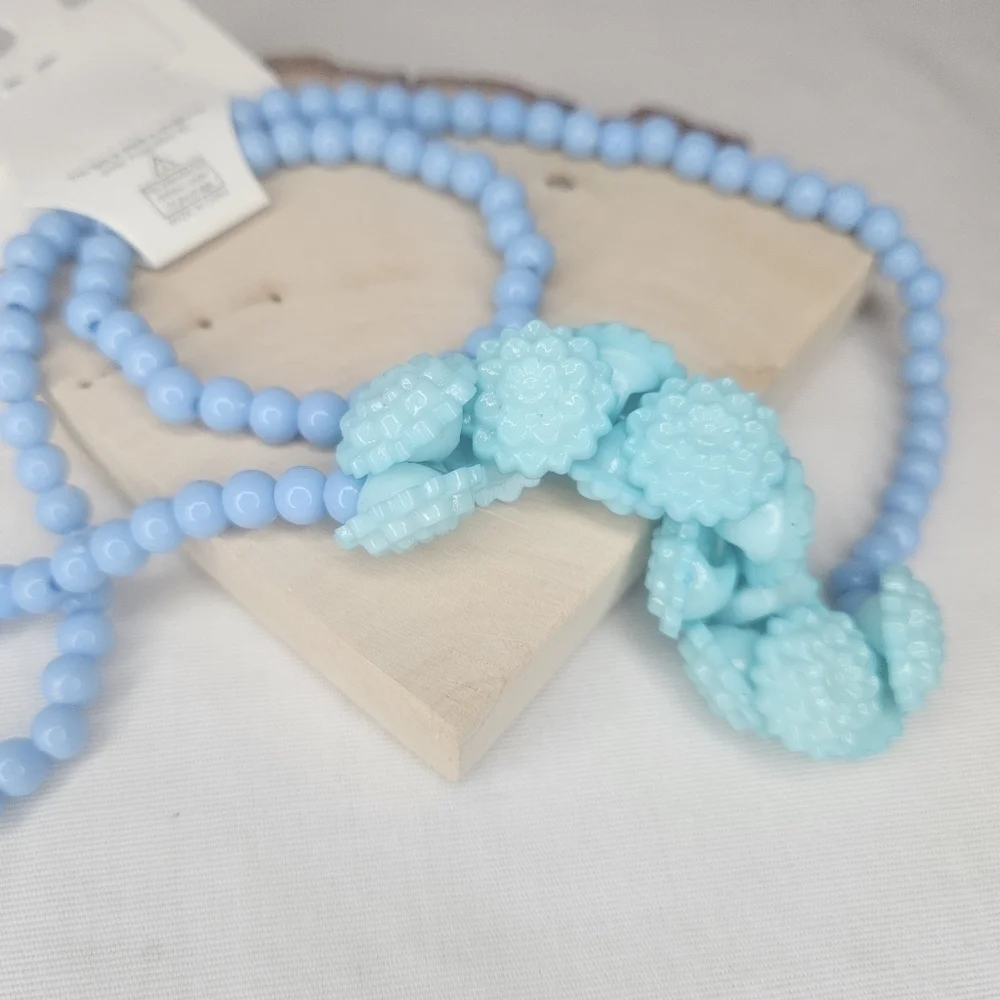 Kids Pastel Necklace Set Floral Necklace And Bracelet