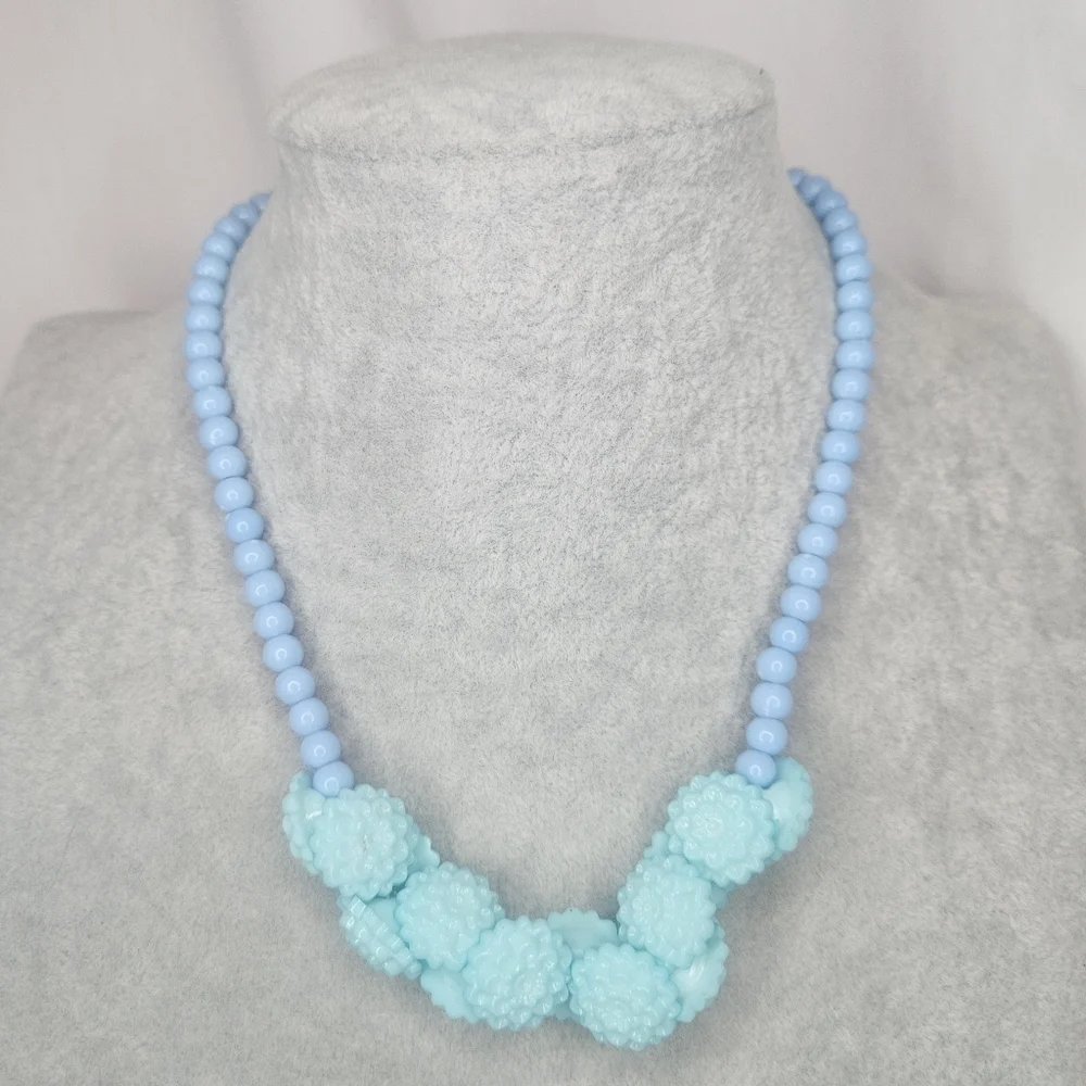 Kids Pastel Necklace Set Floral Necklace And Bracelet