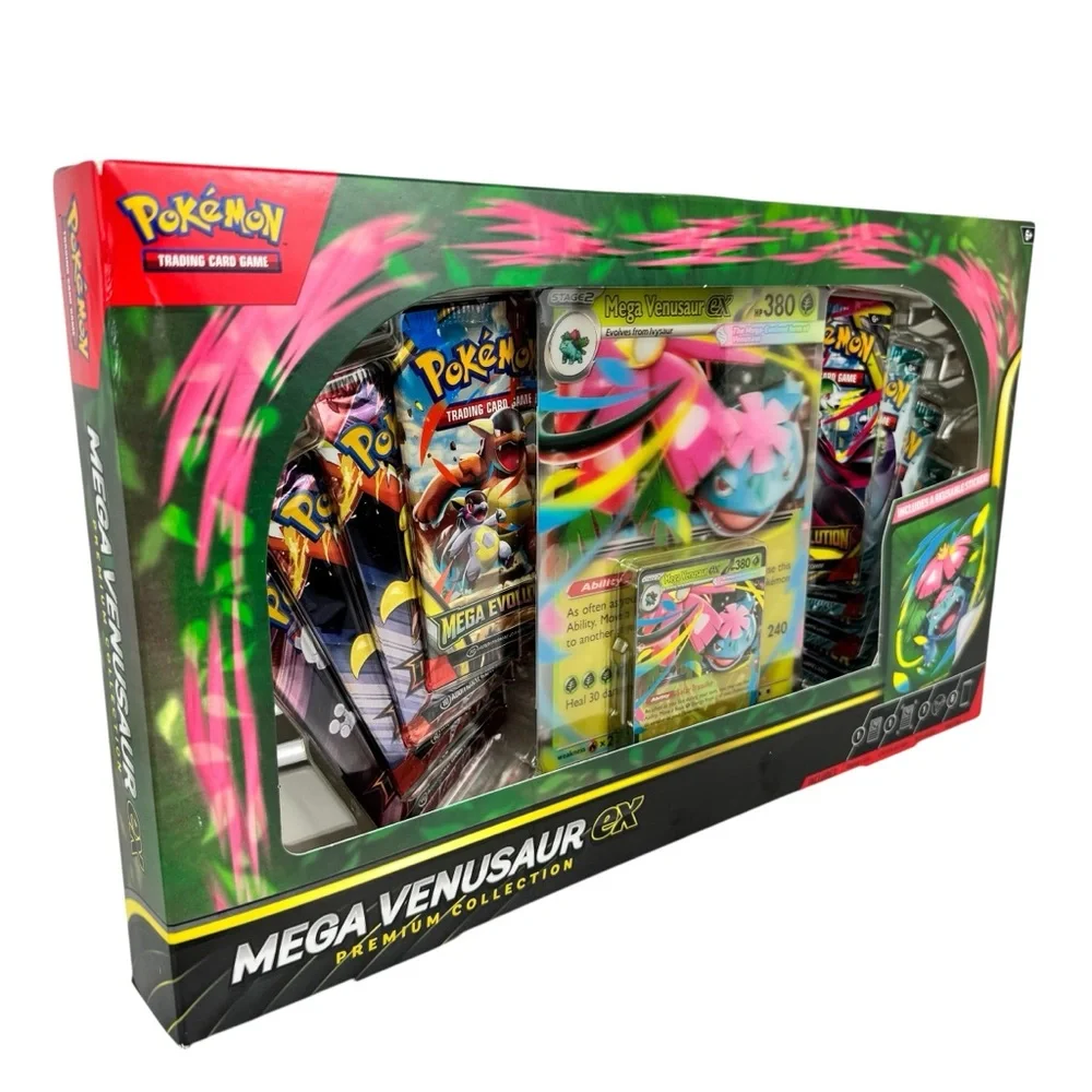 Pokemon Mega Venusaur EX Premium Collection Box Trading Card Game Booster Packs