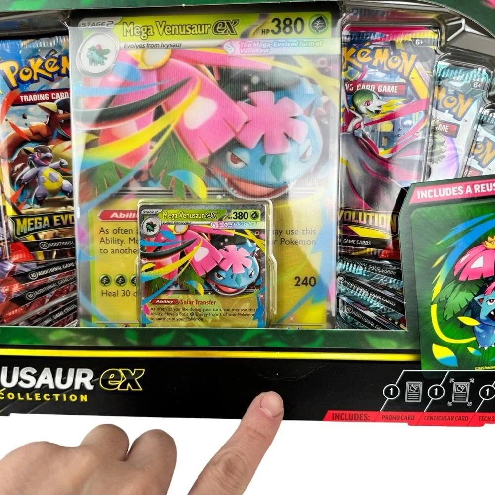 Pokemon Mega Venusaur EX Premium Collection Box Trading Card Game Booster Packs