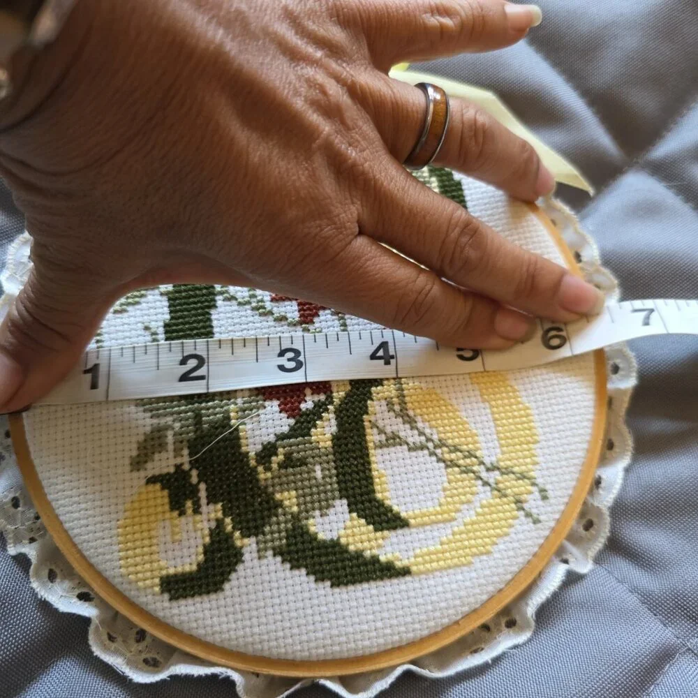 Vintage Round Framed Letter 