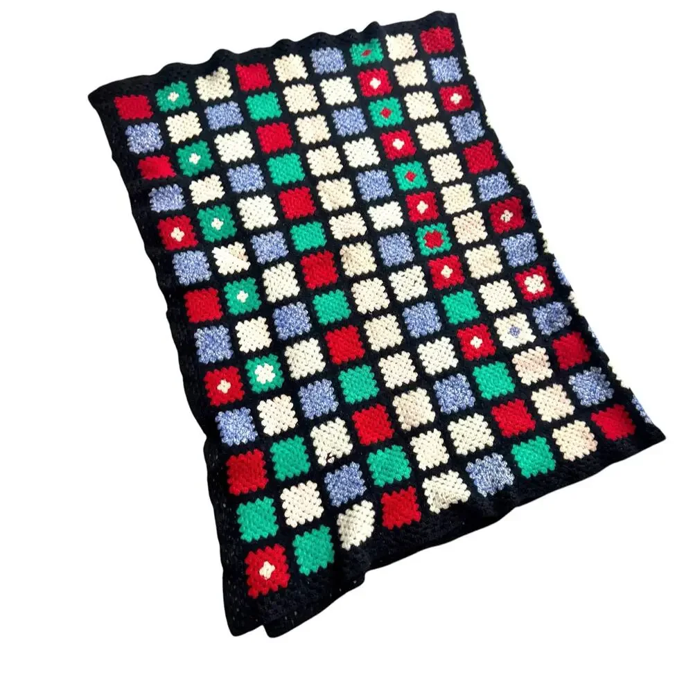 Vintage tv afghan