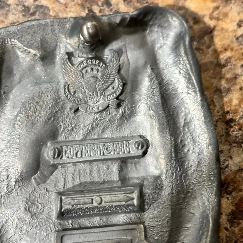 Volunteer Firefighter Belt Buckle Enamel Great American Buckle Co #1805