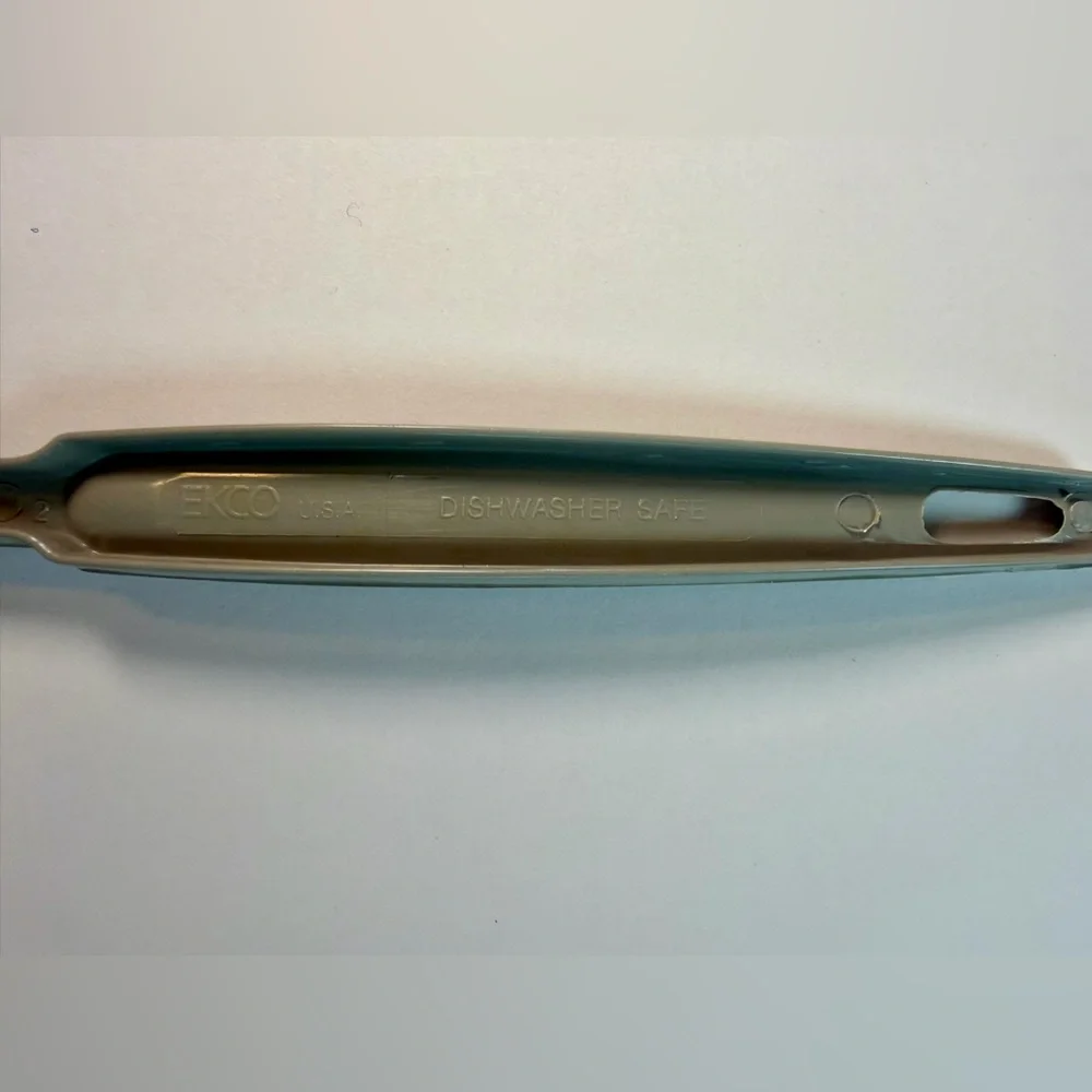 Vintage Ekco Nylon Plastic Slotted Serving Spoon Gray 11”