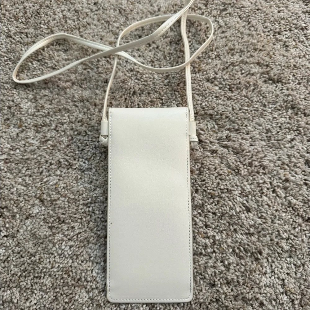 Celine Smooth Calfskin Sunglasses/Phone Pouch White