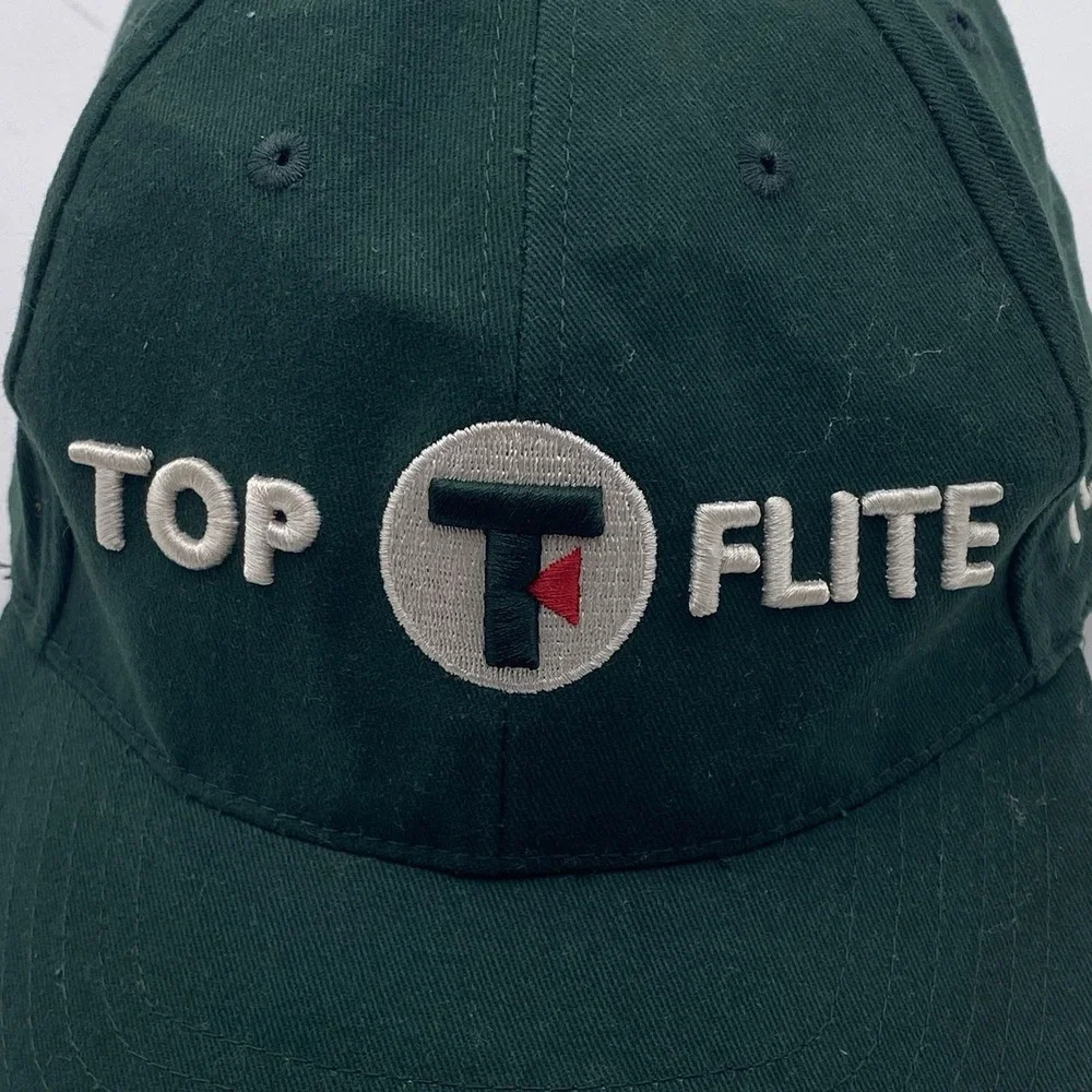 Top Flight Golf TourHat Green Strapback Adjustable Cleaned VGC