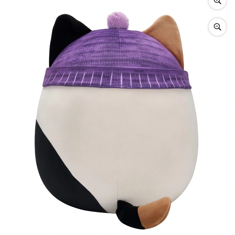 Squishmallows Cam the Calico Cat Wearing a Beanie 14