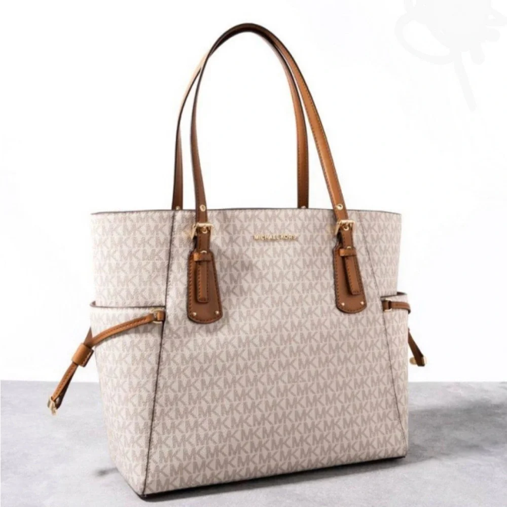 MICHAEL MICHAEL KORS Voyager Logo  East West Tote Bag