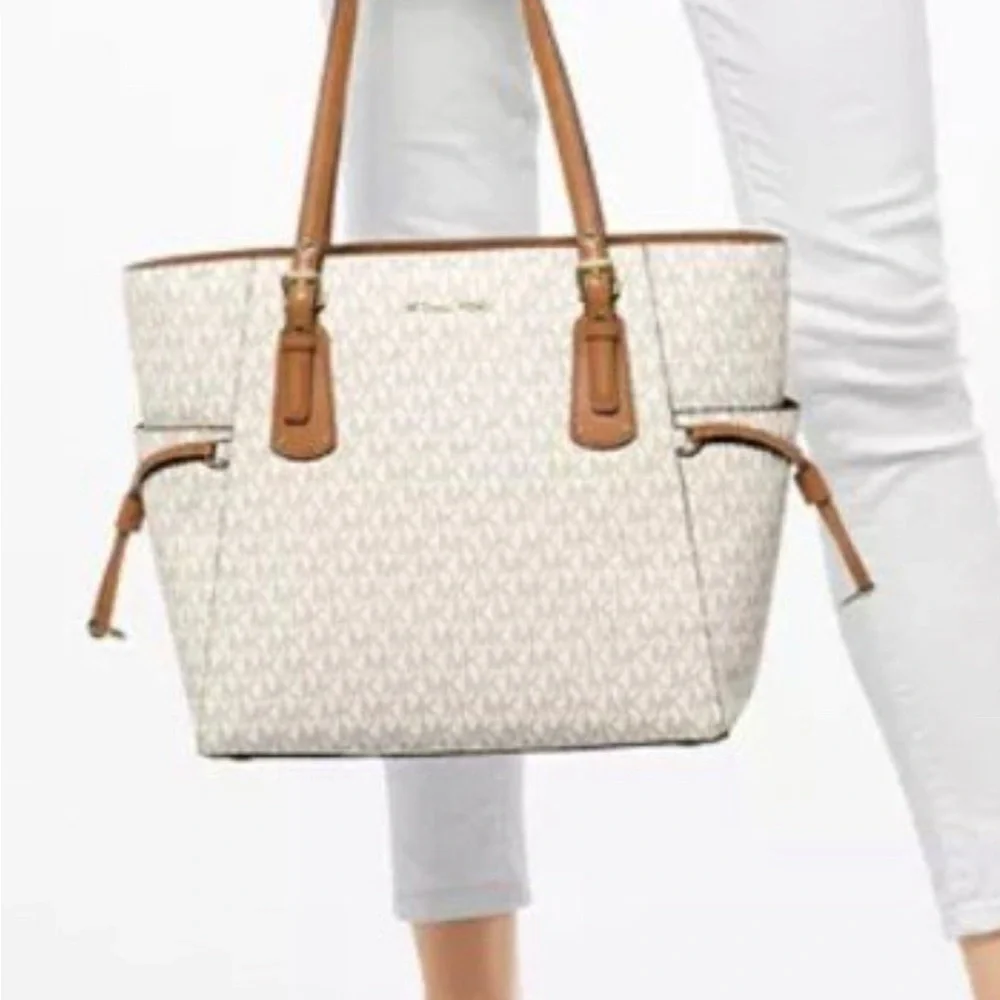 MICHAEL MICHAEL KORS Voyager Logo  East West Tote Bag