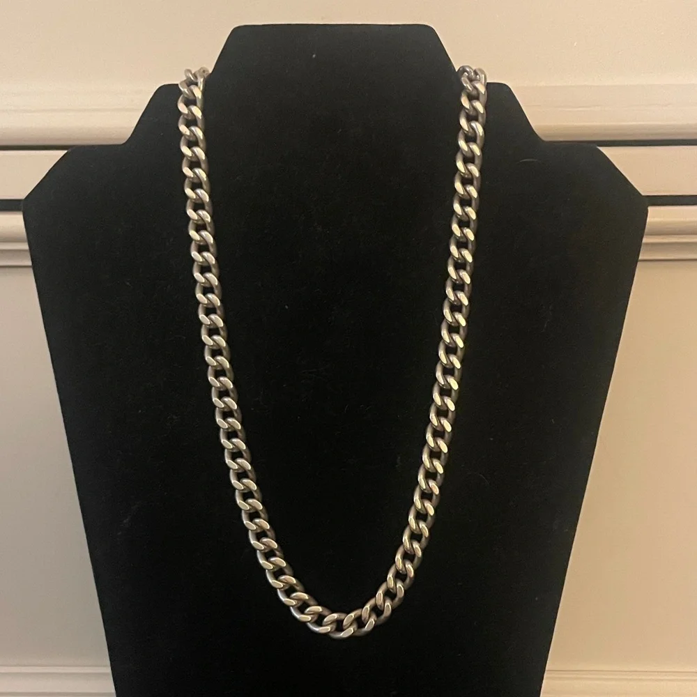 .999 Silver Curb Link Chain Necklace