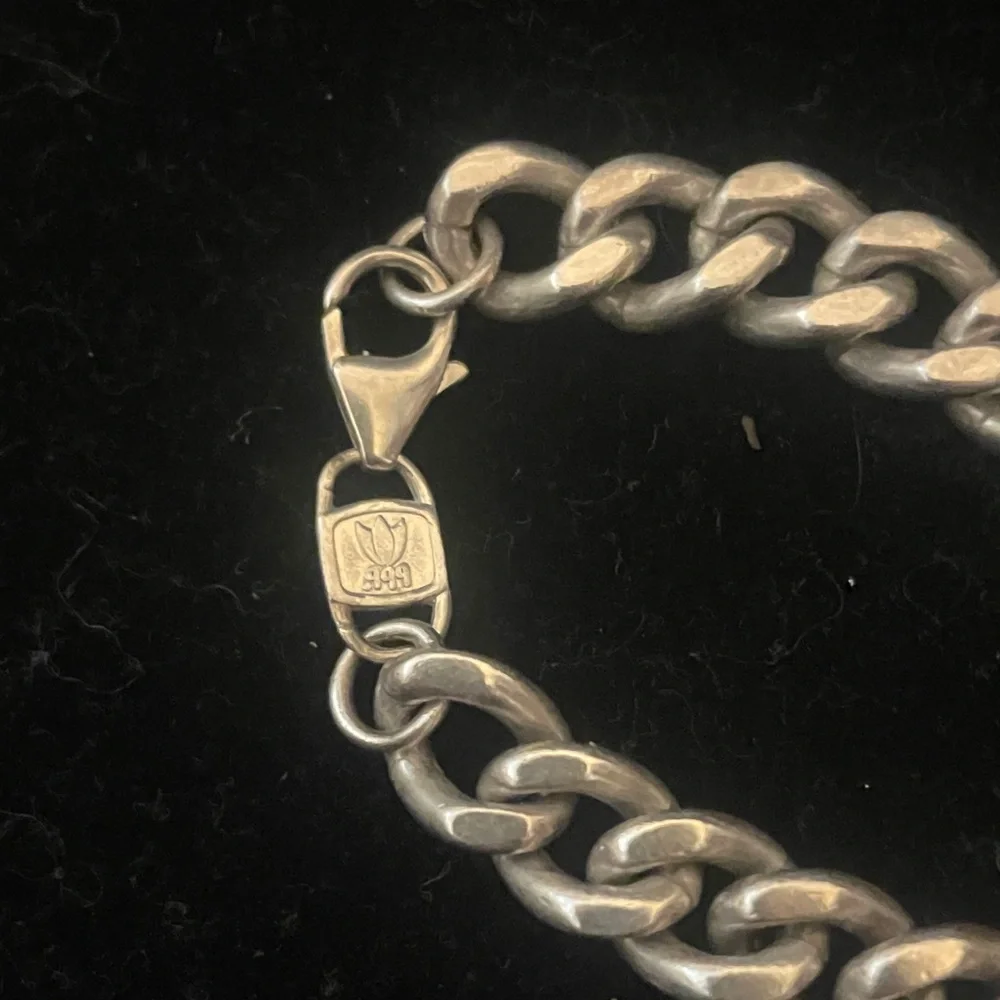 .999 Silver Curb Link Chain Necklace