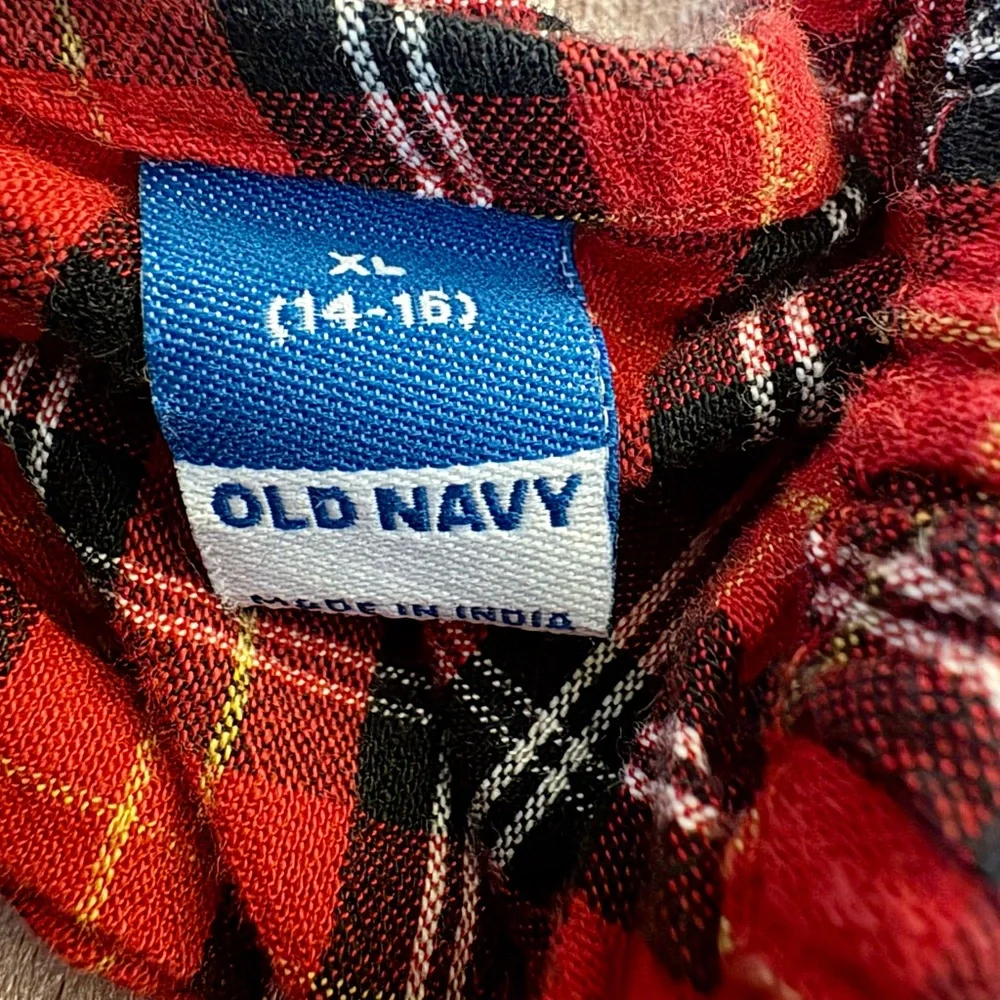 Old Navy Red Plaid Kids Dress