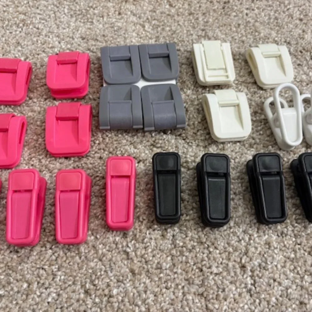 Set of 19 Pant/Skirt/Clothes Connector Hooks Space Saving Organizer Clips QVC