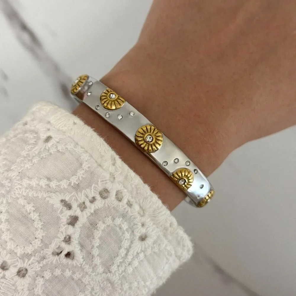 Sku0172 Casual Silver Moon Shape Women Fashion Bracelet Stainless steel+gift bag