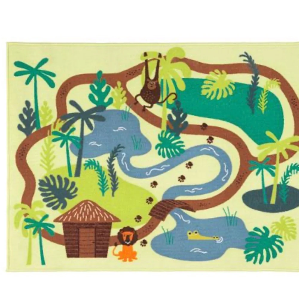 IKEA Djungelskog Jungle Safari Themed Area Rug