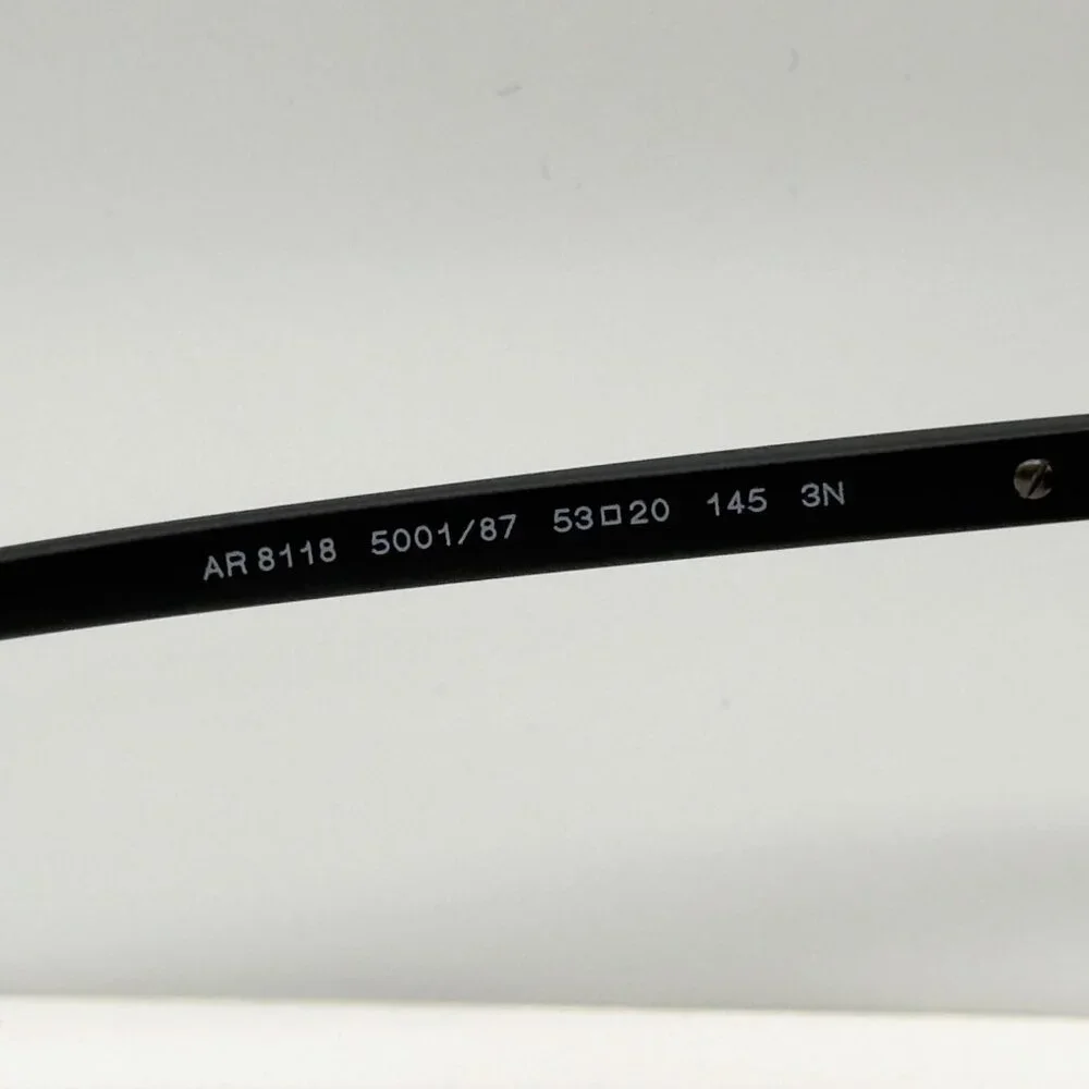 Georgio Armani AR8118 5001/87 Matte Black Sunglasses Grey Lens Read