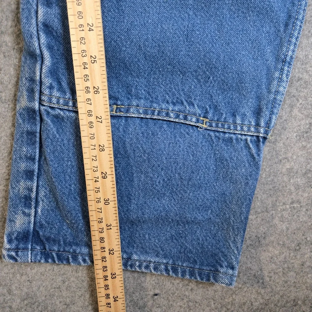 VTG Dickies Double Knee Jeans Mens‎ 36x33 Blue Denim Y2K Skater Baggy Workwear