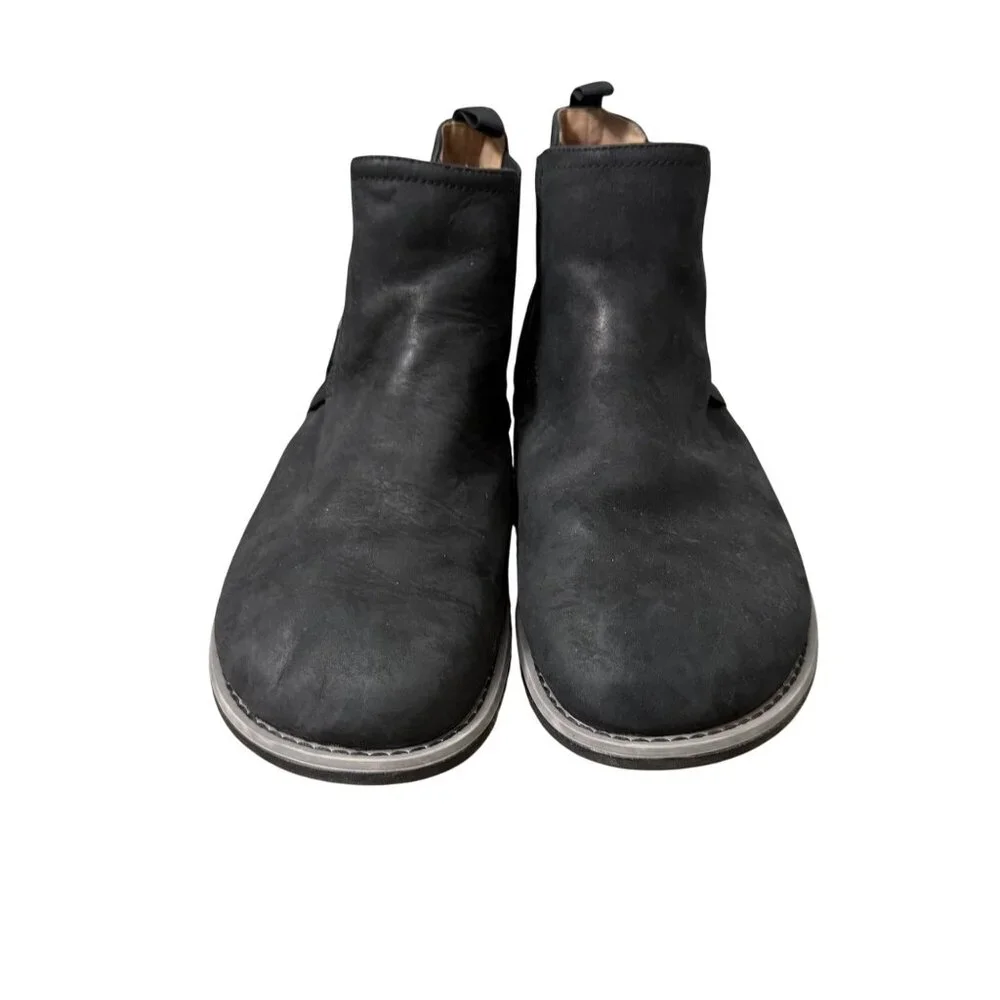 Xero Black Nubuck Leather Melbourne Chelsea Slip On Boot Mens Size 12