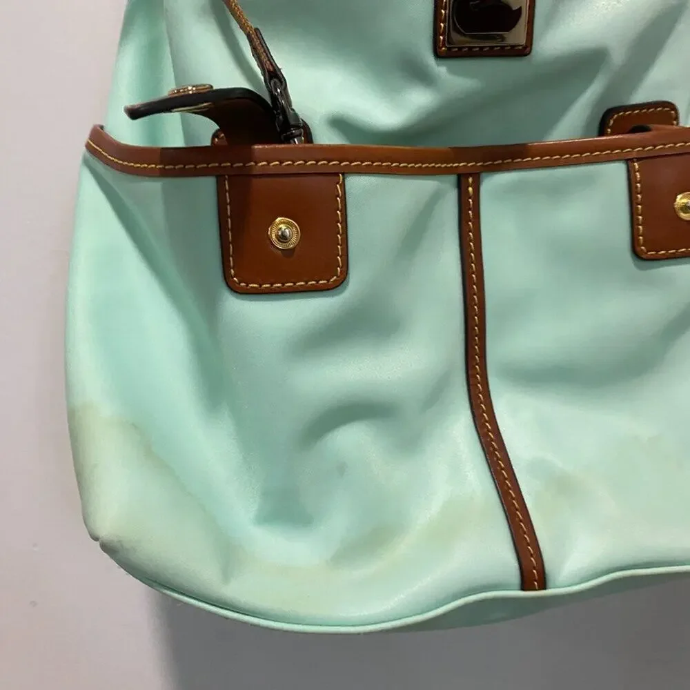 Dooney & Bourke Wayfarer Camden Nylon Zip Hobo Bag Teal