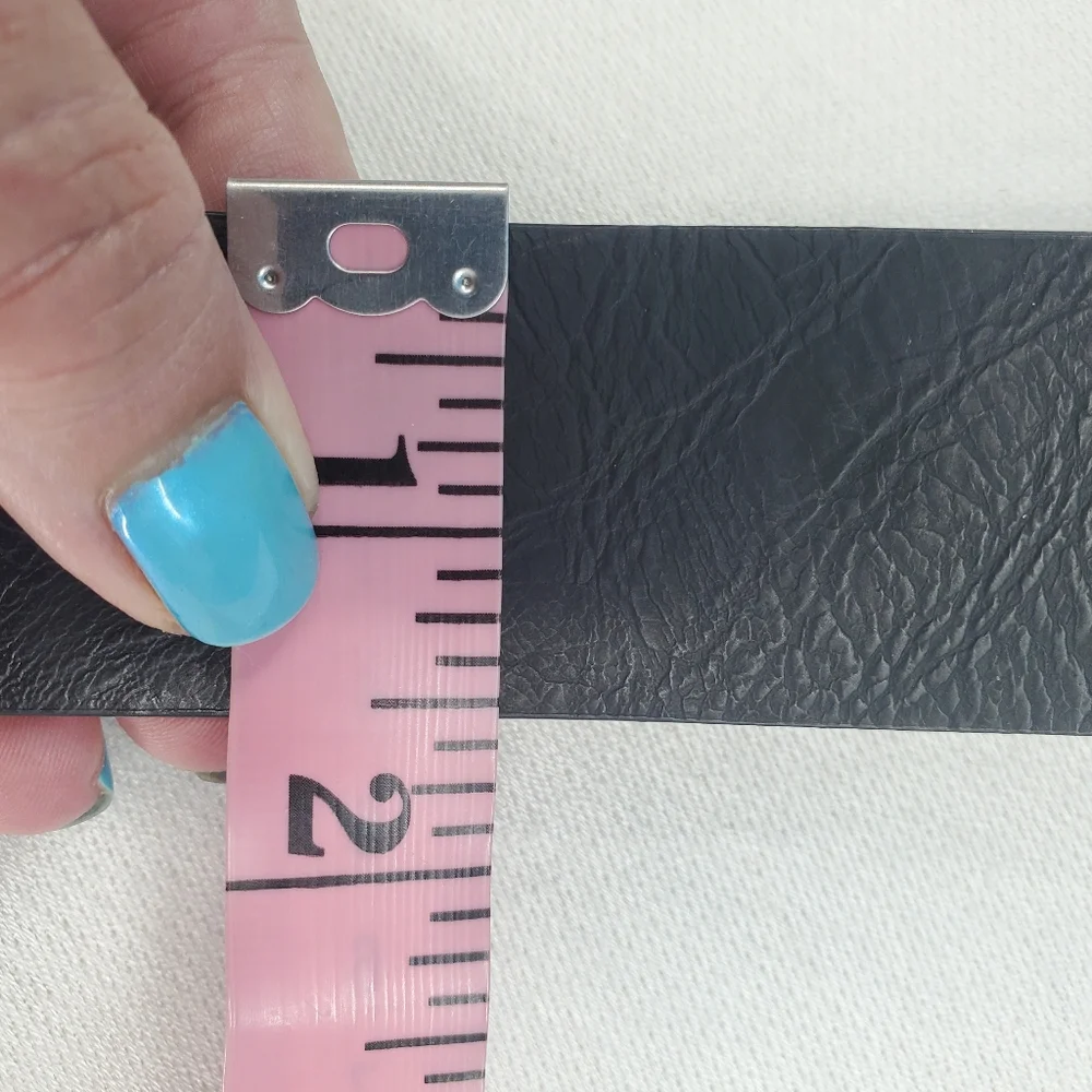 N/A black leather