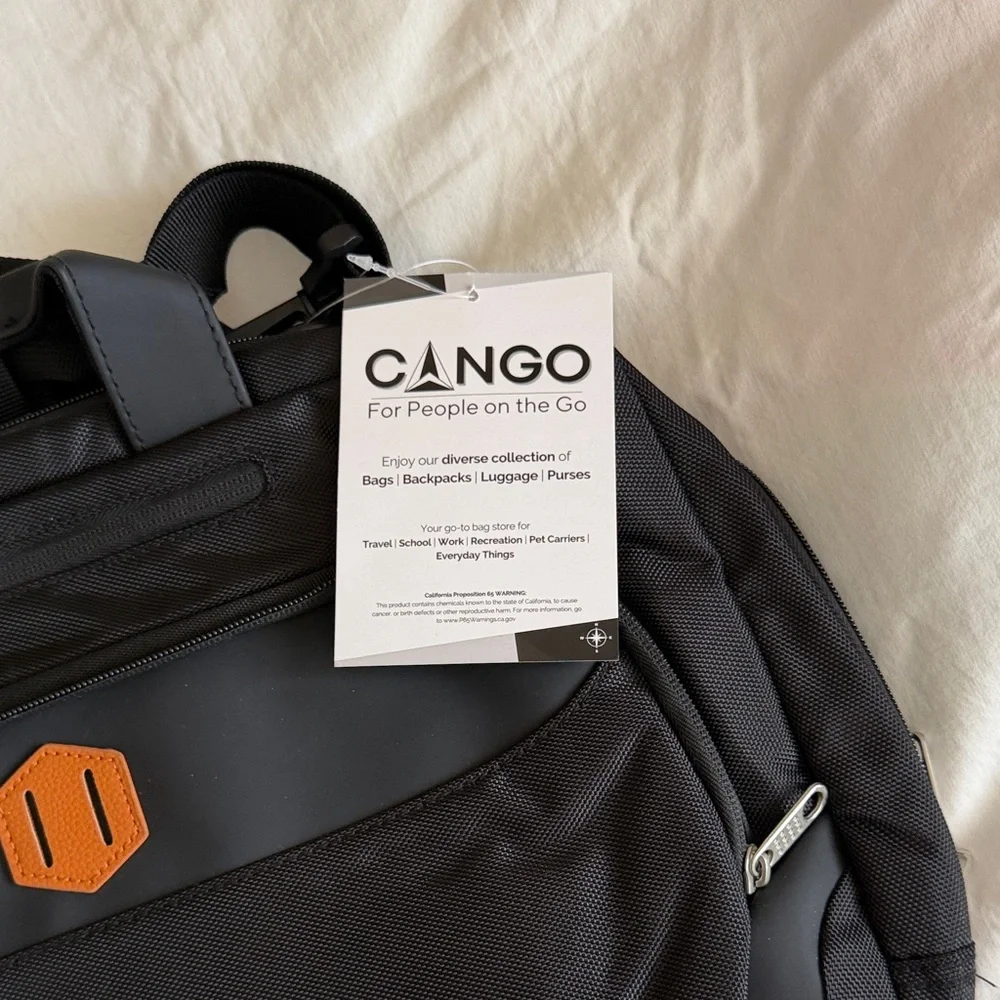 Cango Shoulder Laptop Carry-On Business Large Messenger Bag, Black,New.