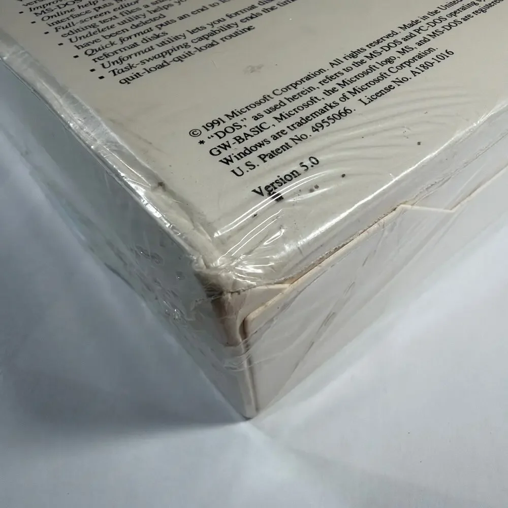 Microsoft MS-DOS 5.5 OEM Operating System Sealed 5.25 High-Density Disks ProVite