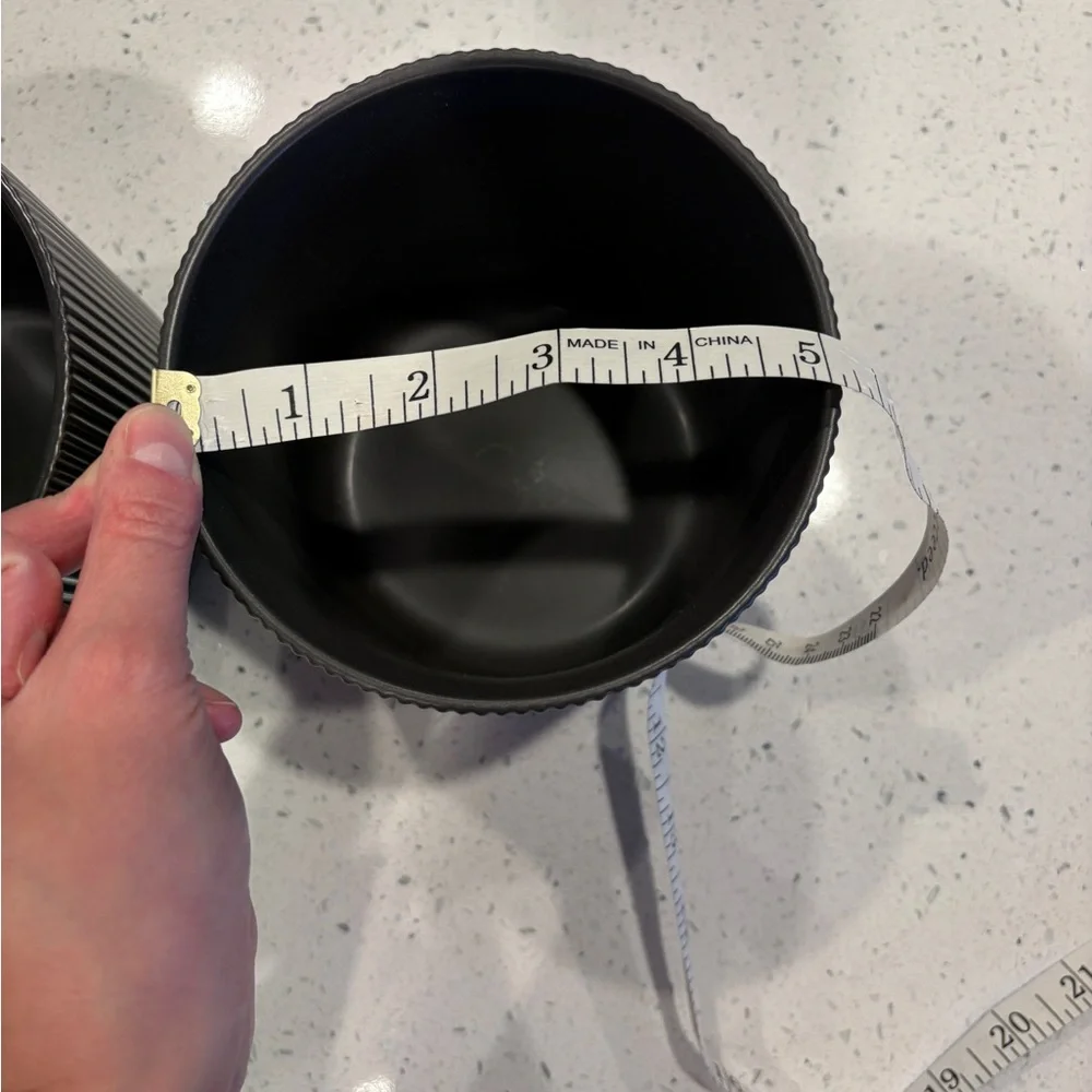 IKEA Black Textured Vase