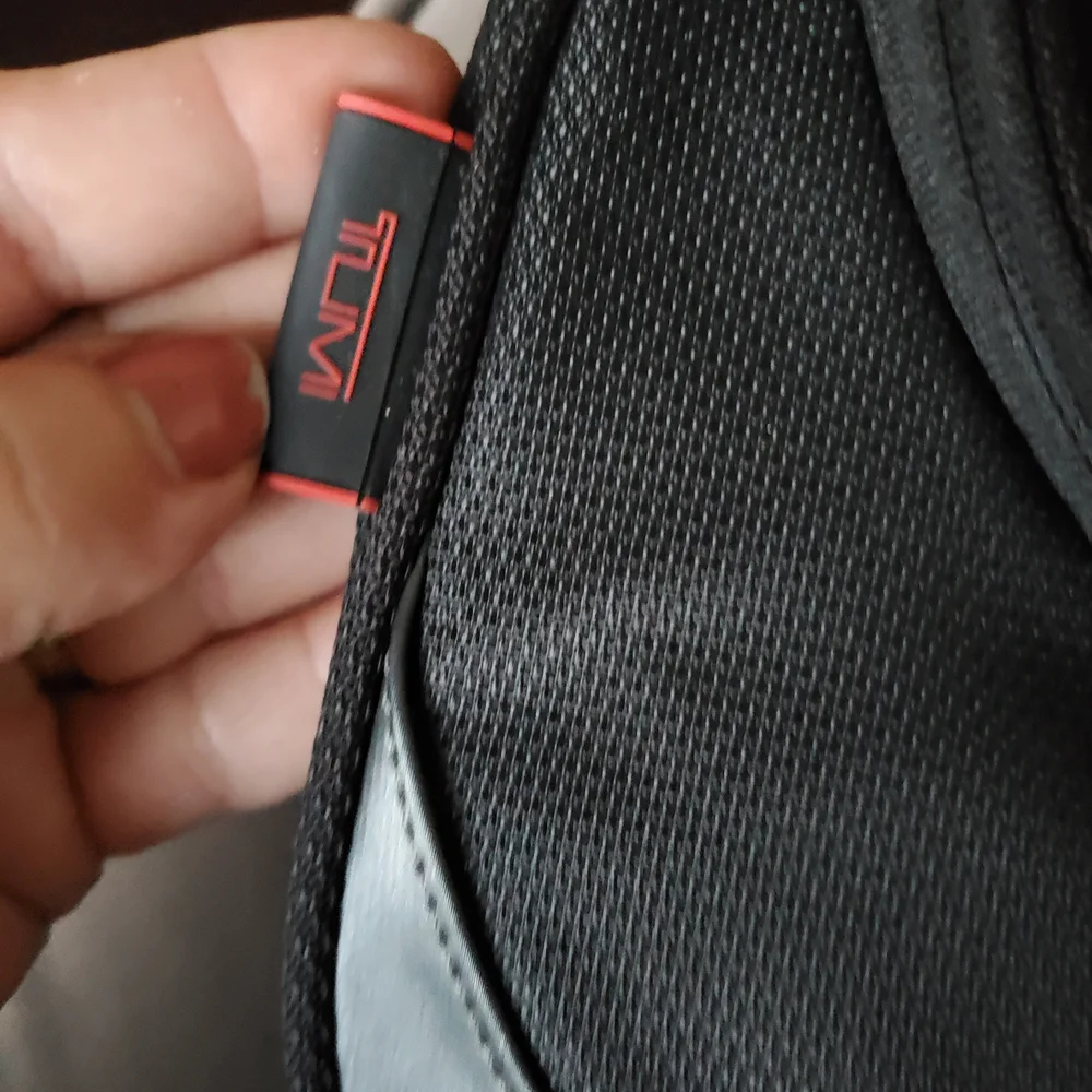 NEW Tumi Tech Travel Black Toiltry Bag with Red Accents
