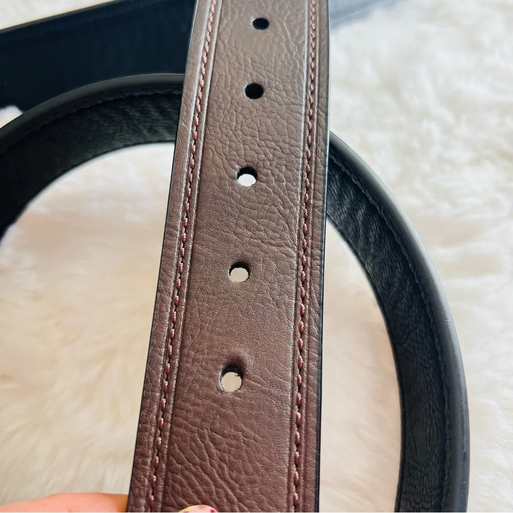 New Levi's Men's Putnam Reversible Belt,Black/Brown,54/56