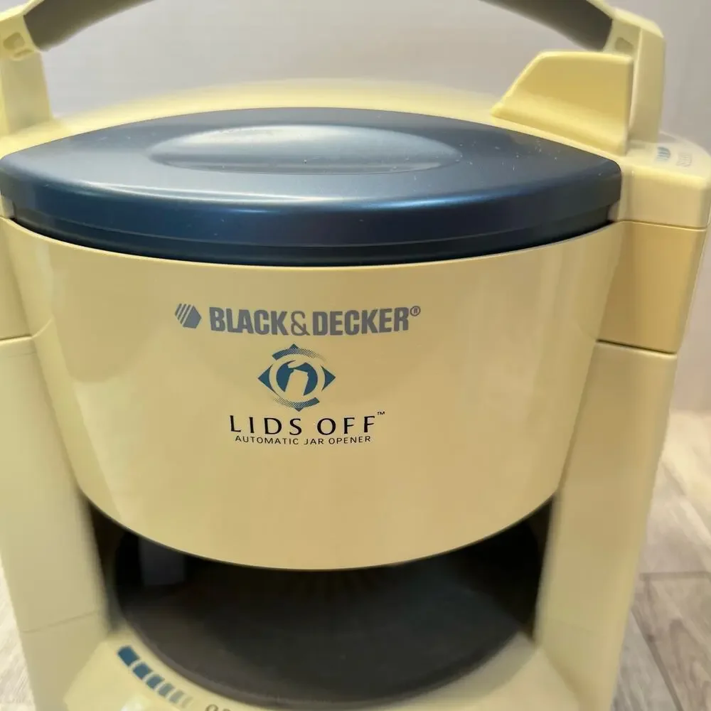 Black & Decker JW200 Lids Off Automatic Electric Jar Opener TESTED & WORKS*