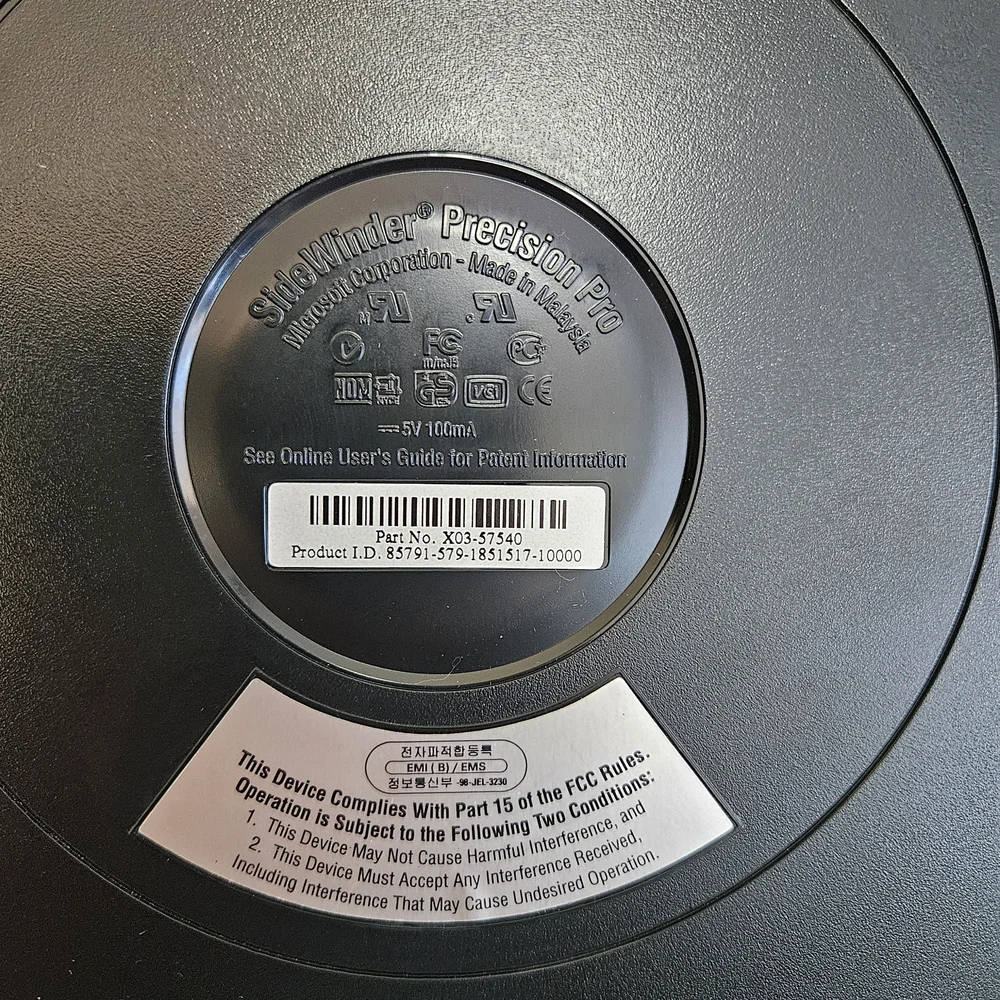 Microsoft black joystick