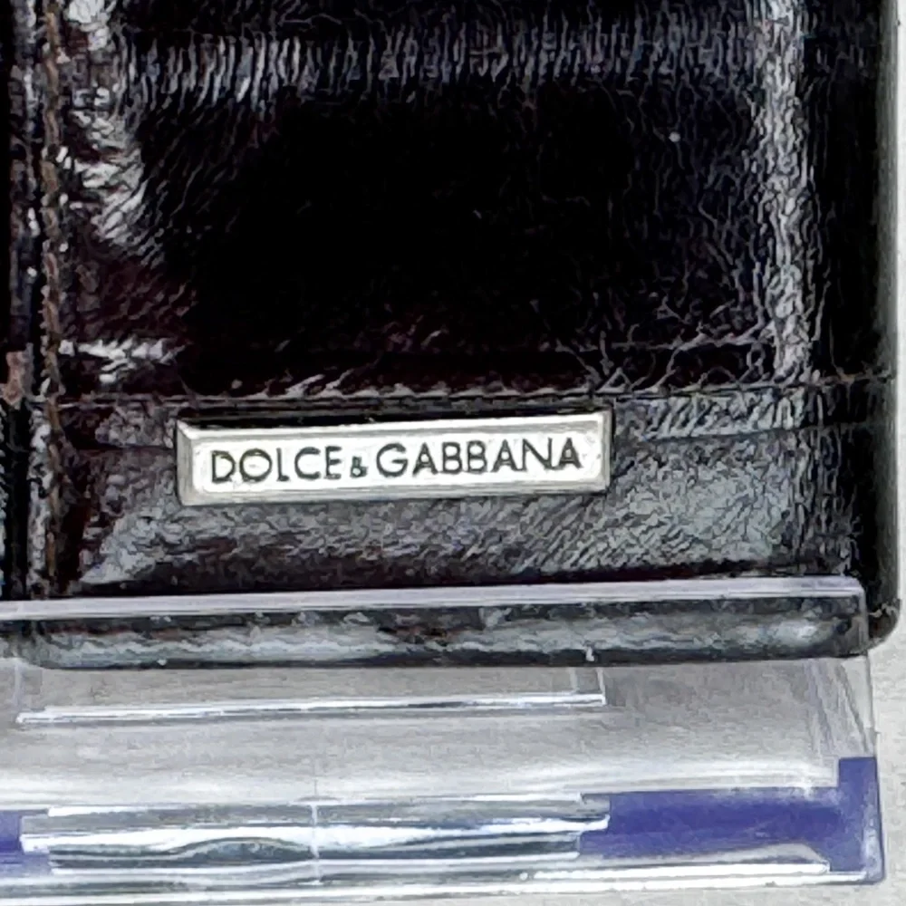 Dolce & Gabbana Black Leather 6-Key Holder Case Made in Italy