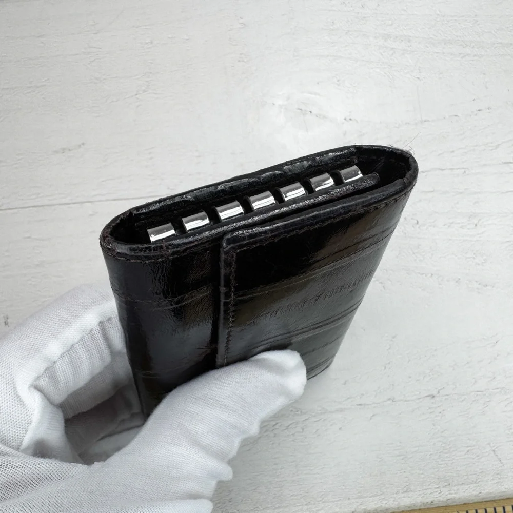 Dolce & Gabbana Black Leather 6-Key Holder Case Made in Italy