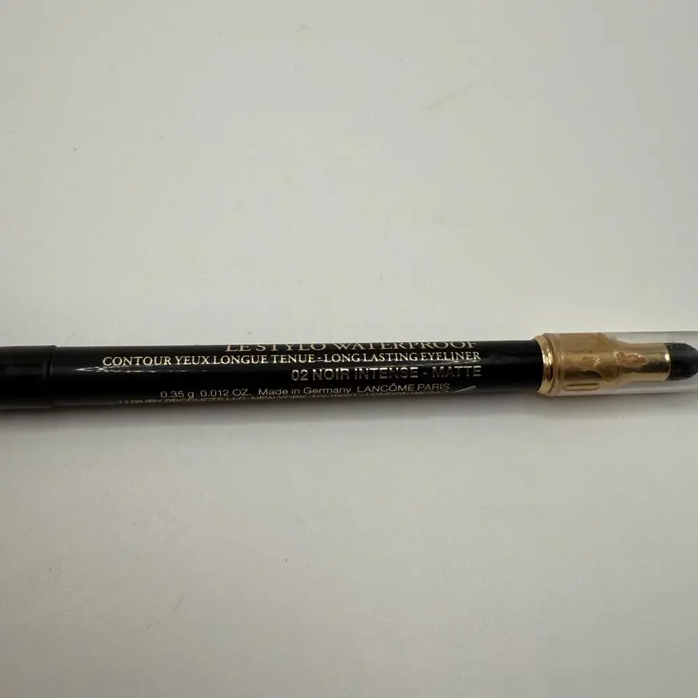 Lancôme Le Stylo Waterproof Long-Lasting Eyeliner 02 NOIR INTENSE Matte 0.012 Oz