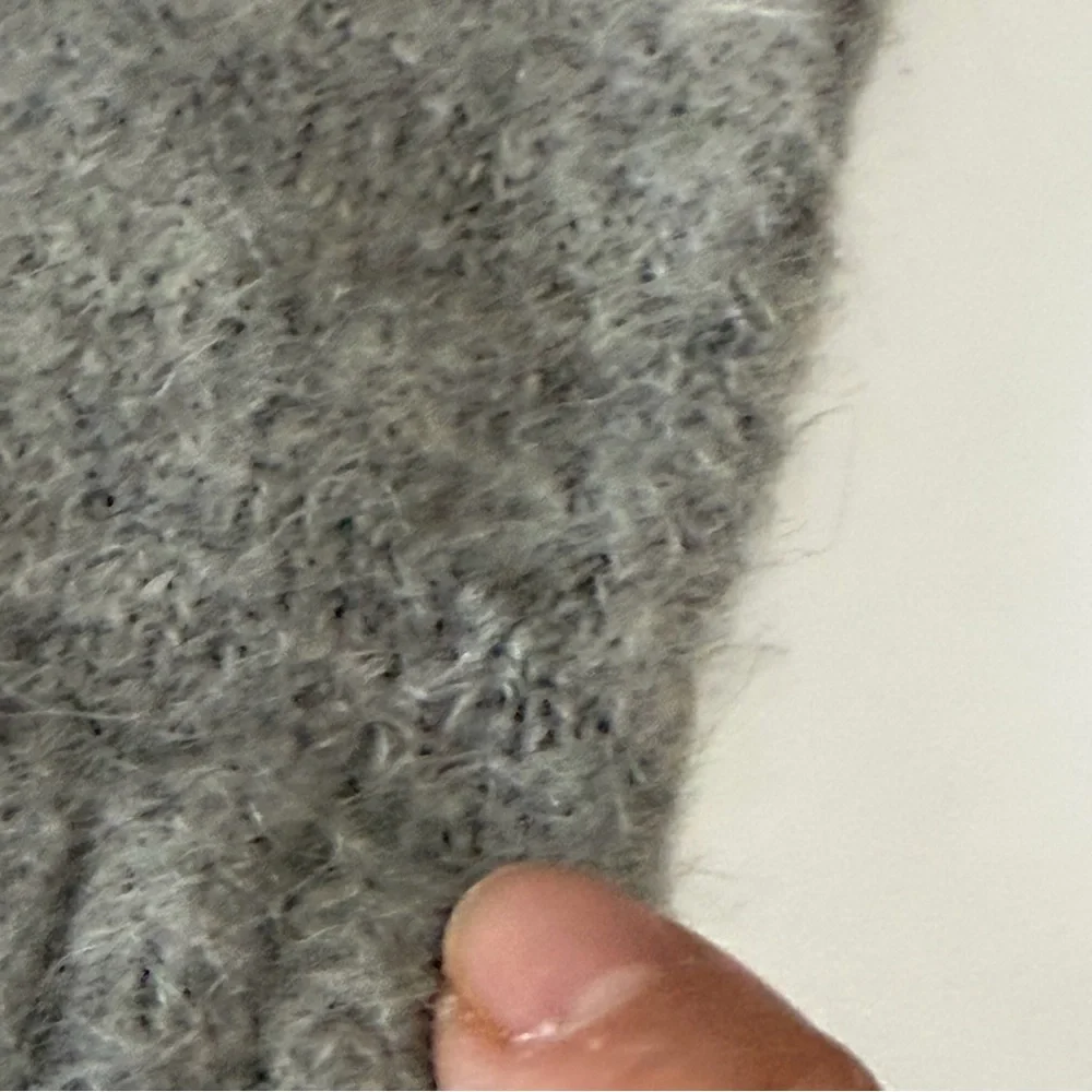 America’s Alpaca Ladies Knit Gloves Gray Sz Medium 100% Alpaca Made in Peru