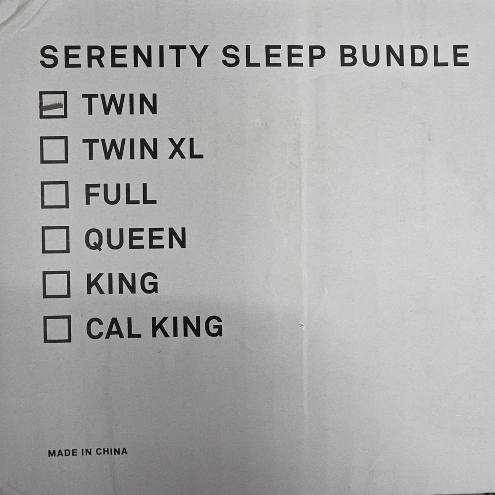 RESIDENT SERENITY SLEEP BUNDLE TWIN Nectar Dream Cloud White, Damaged Box