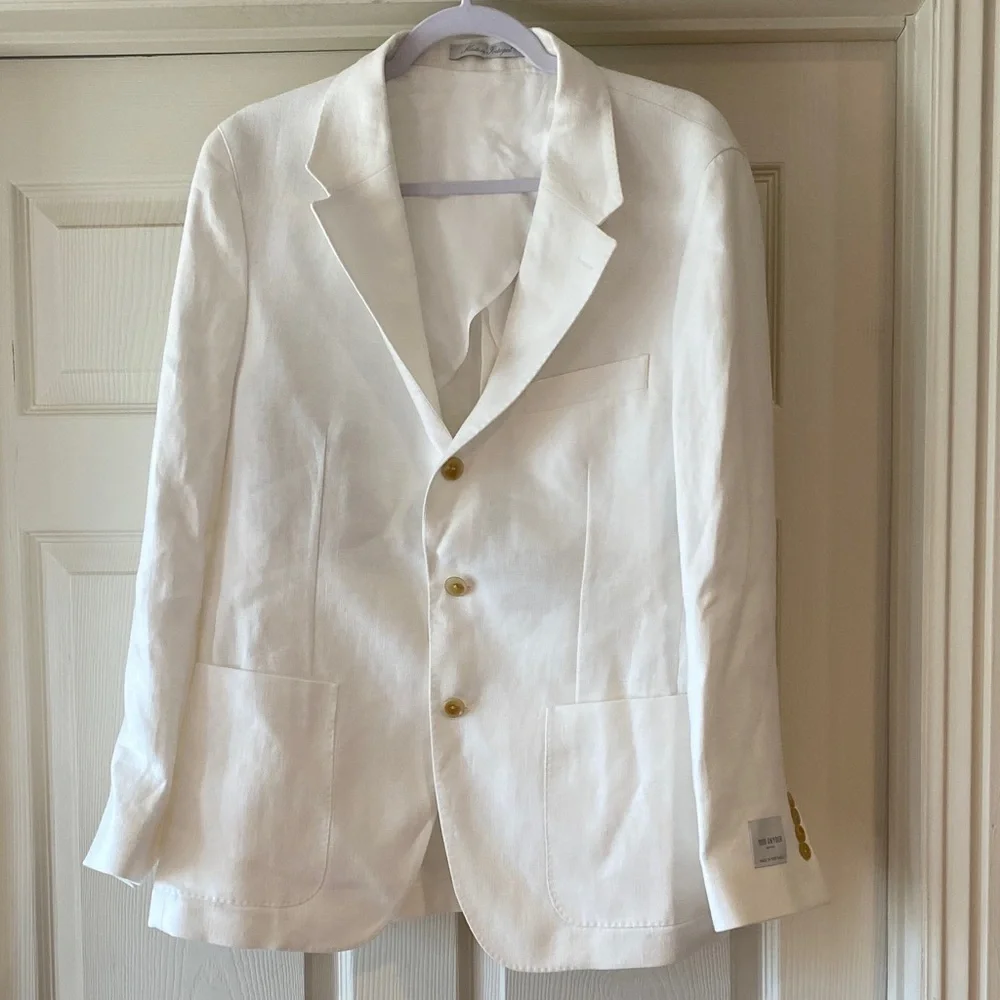 Todd Snyder White Birch Linen Madison Blazer Sz 40S. NWT