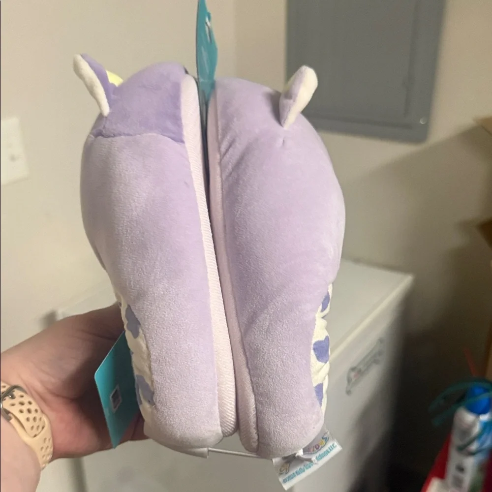 Squishmallows Lavender Cow Slippers