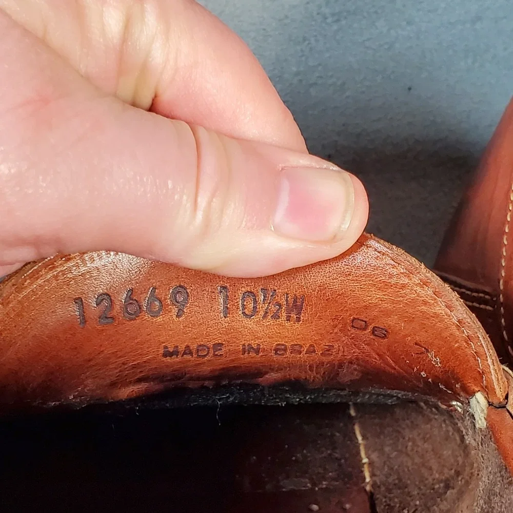 Cole Haan Country Buffalo Nickel Penny Loafers 10.5W Brown Leather Preppy
