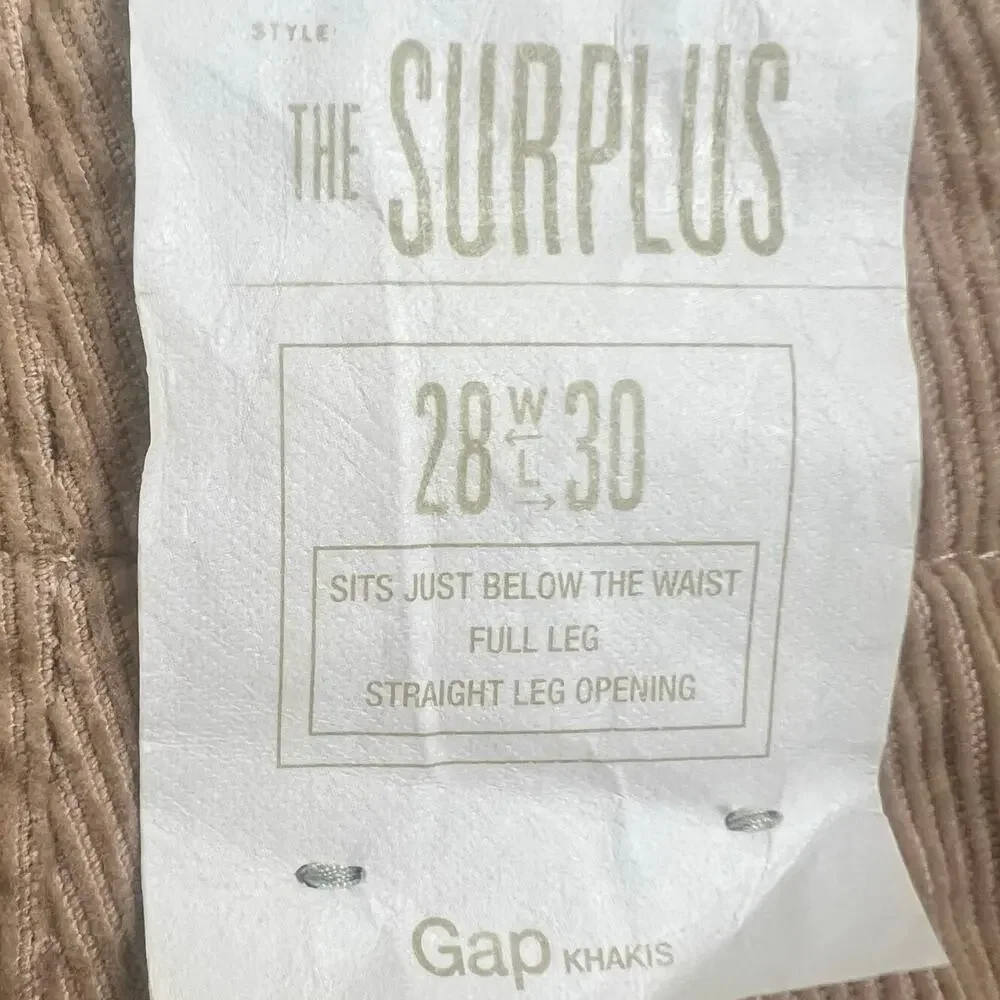 GAP khakis corduroys