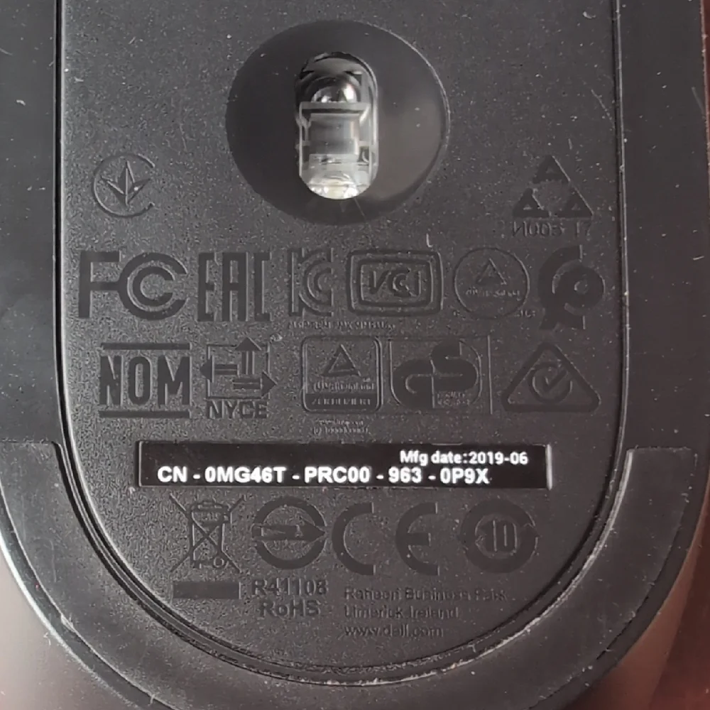 Dell Black USB Mouse MS116p
