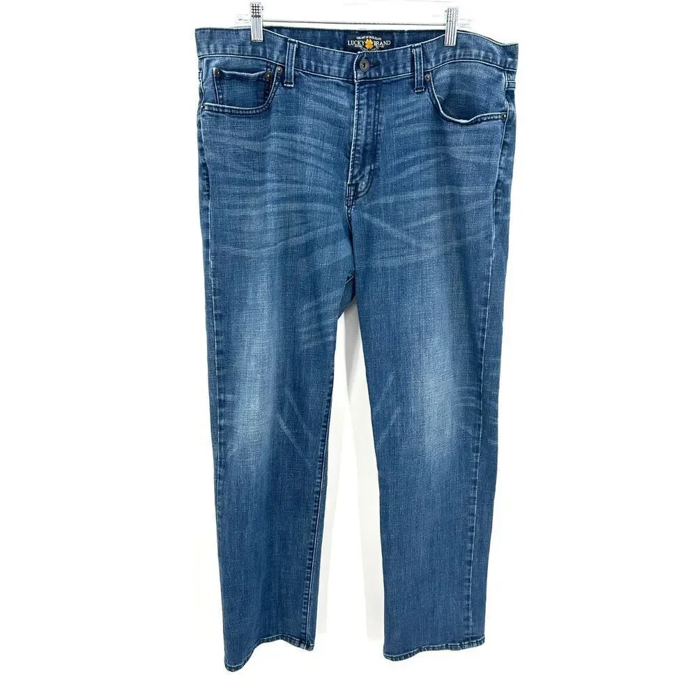 LUCKY BRAND Men's 363 Vintage Straight Leg Denim Blue Jeans Size 38 x 32