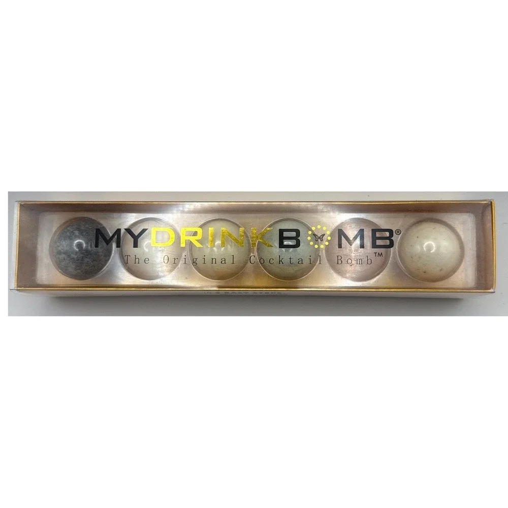 My Drink Bomb The Original Cocktail Bomb Set 6 Flavors Party Bar Mixology