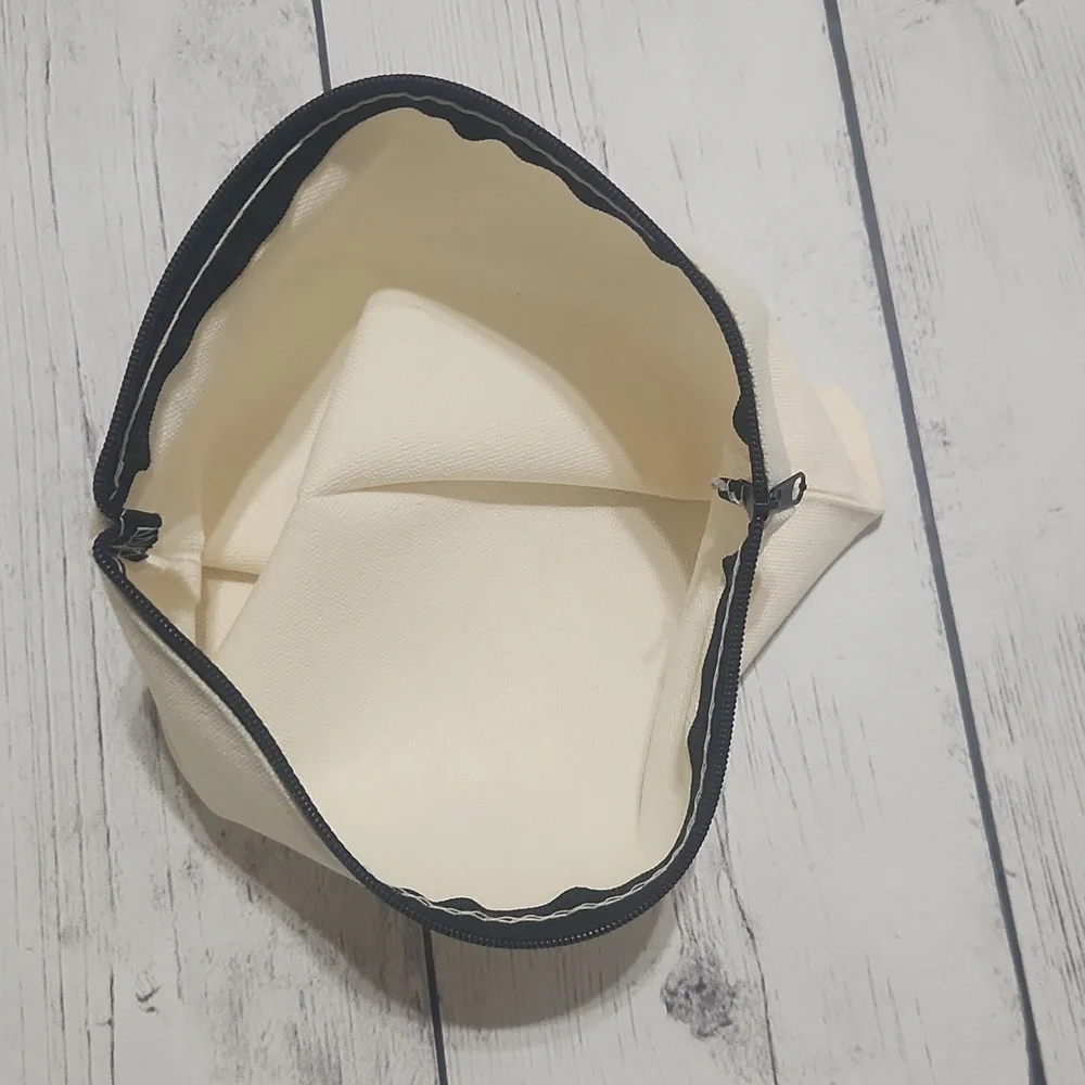 Initial B In Floral Design Pouch. Great For Organization Or Makeup Bag