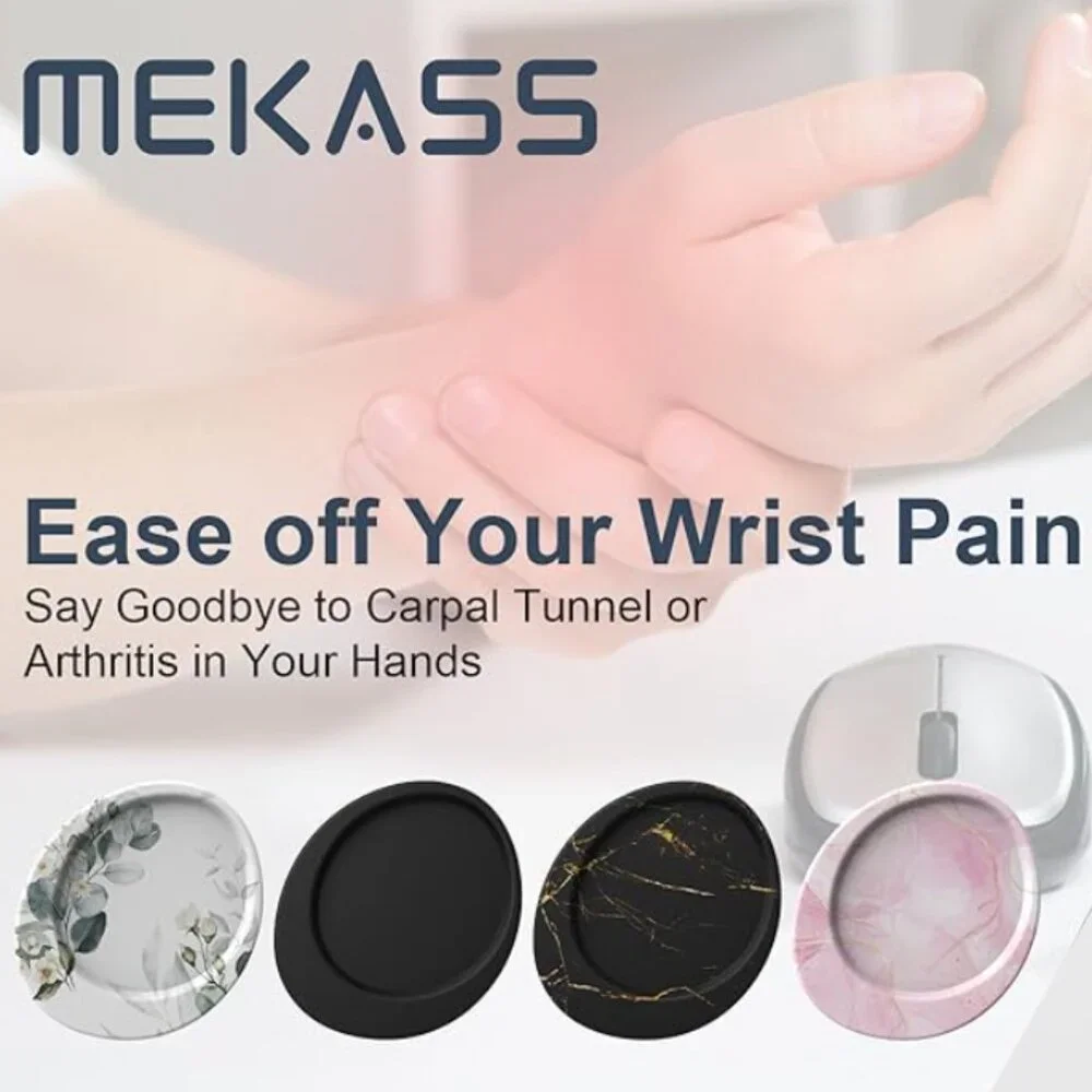 MEKASS Ergonomic Mousepad with Wrist Support Beautiful Flowers
