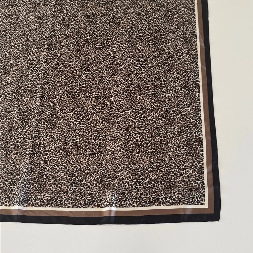 White House Black Market Scarf 35x35 inches Animal Pattern Square Large